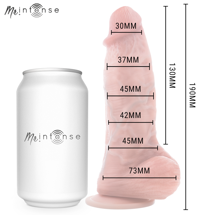 Petit godemichet spencer en silicone 19 cm -ø- 4,5 cm – Mr Intense