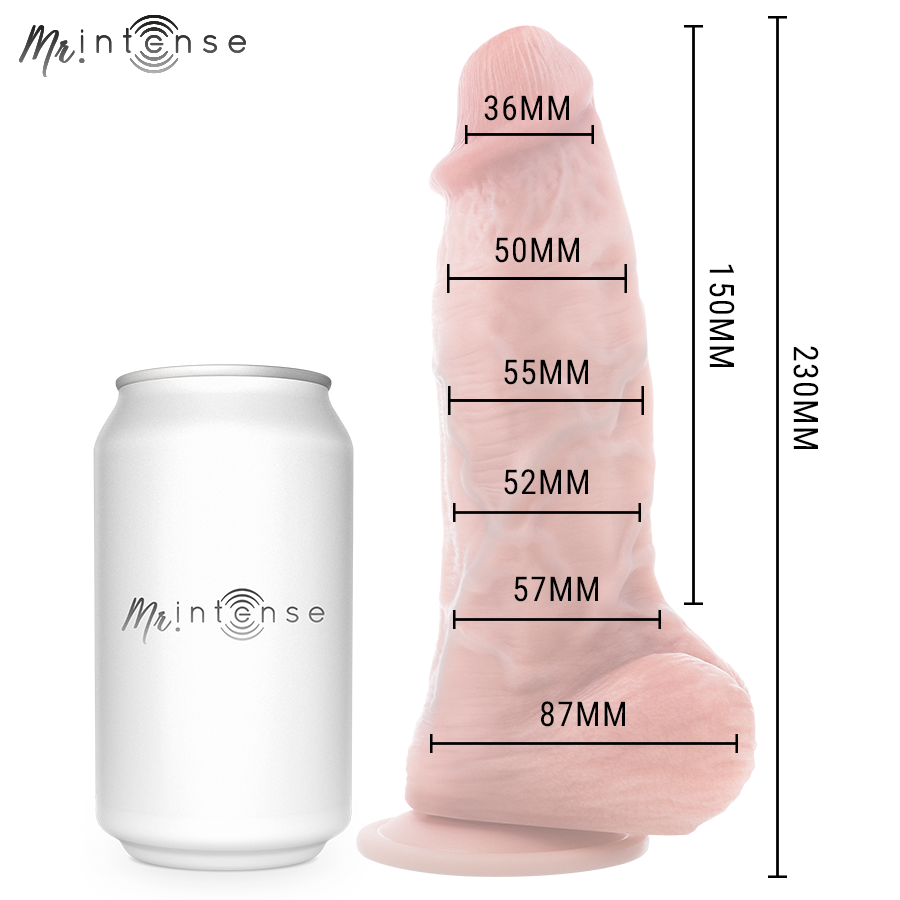 Godemichet en silicone spencer moyen 23 cm -ø- 5,7 cm – Mr Intense