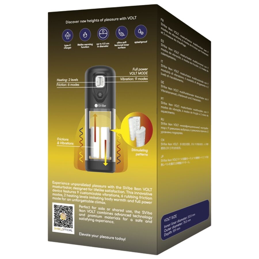 Masturbateur ikon volt à effet de chaleur et de friction – Snail Vibe