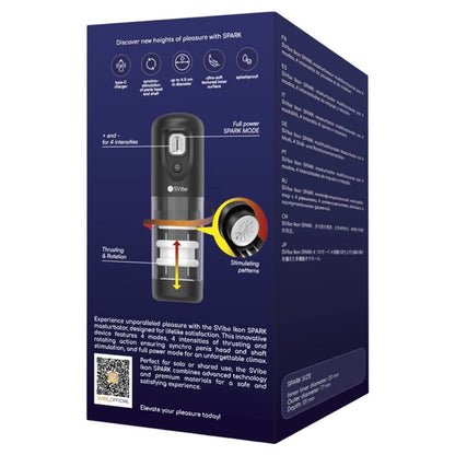 Masturbateur ikon spark à poussée et rotation – Snail Vibe