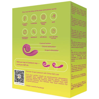 Stimulateur clitoridien gizi lite vibrateur rose double point g et clitorial – Snail Vibe