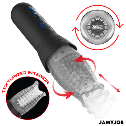 Masturbateur blow-r avec mouvement de poussée et de rotation – Jamyjob