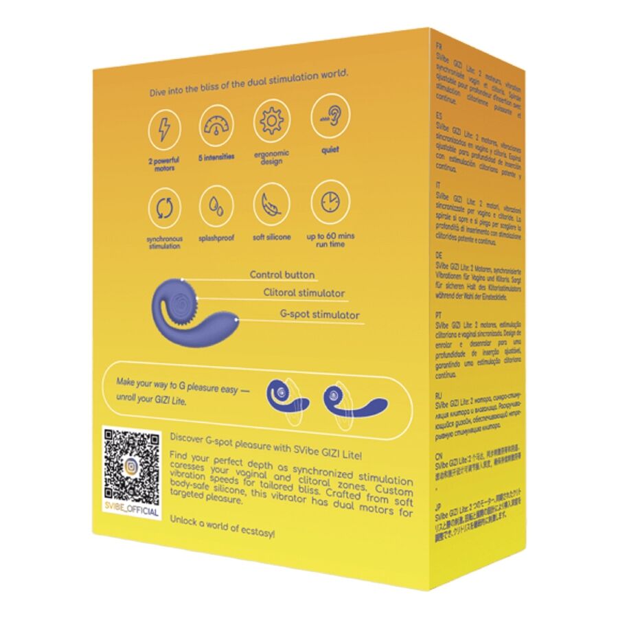 Stimulateur clitoridien gizi lite vibrateur violet double point g et clitorial – Snail Vibe