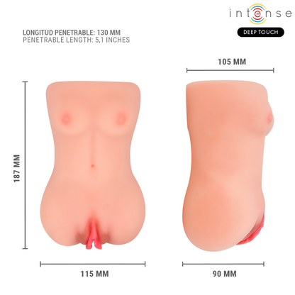 Vibrateur et masturbateur à succion catherine avec voix – Intense Deep Touch