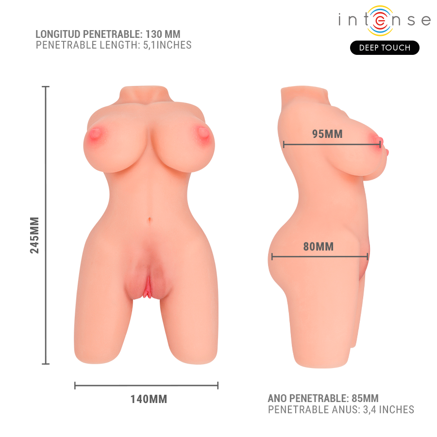 Jesse torso double masturbateur vagin & ano – Intense Deep Touch