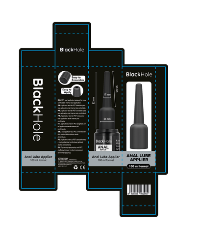 Applicateur de lubrifiant anal taille l 100 ml – Black Hole