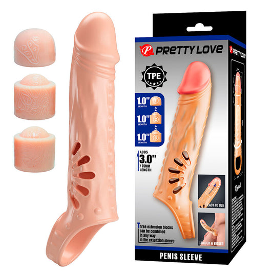 Manchon pénis avec extensions – Pretty Love