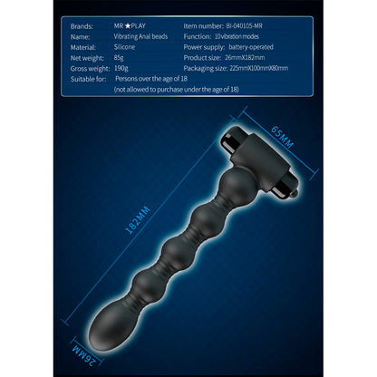 Vibrateur masseur de plug anal vibrant – Mr Play
