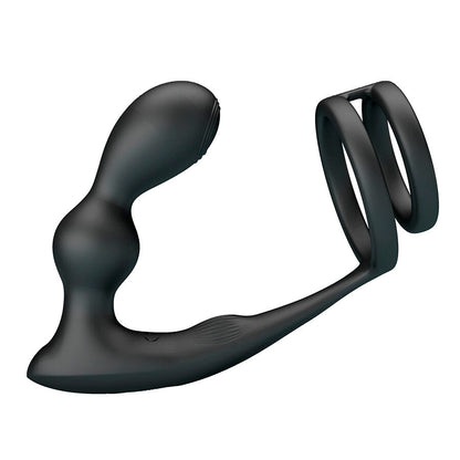 Vibrateur plug anal vibrant avec anneau pénis et télécommande – Mr Play