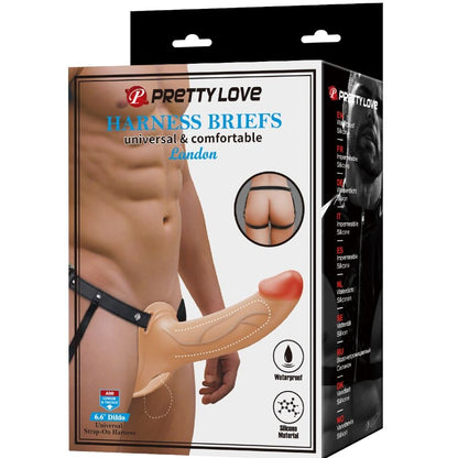 Landon light-skin vibrating strap-on – Pretty Love