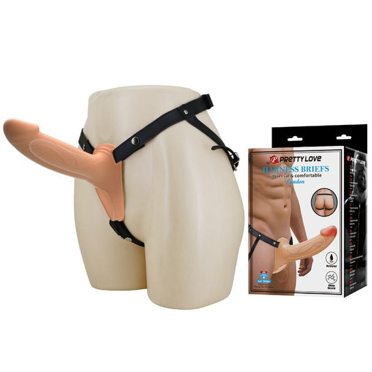 Landon light-skin vibrating strap-on – Pretty Love