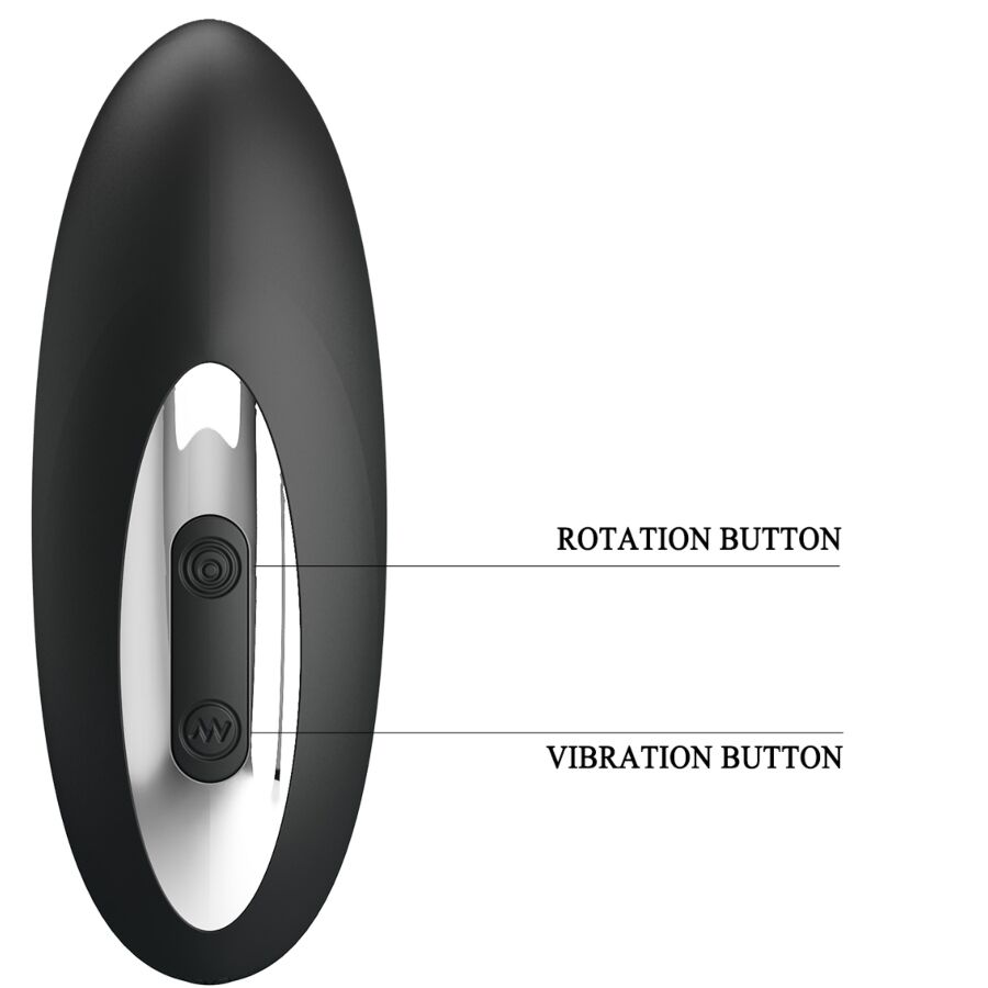 Masseur de prostate avec rotation et vibration – Mr Play
