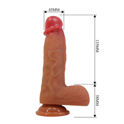 Duvall godemichet réaliste avec ventouse 19,3 cm -ø- 4,5 cm – Pretty Love