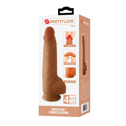 Najm godemichet réaliste avec ventouse 23,2 cm -ø- 5,5 cm – Pretty Love