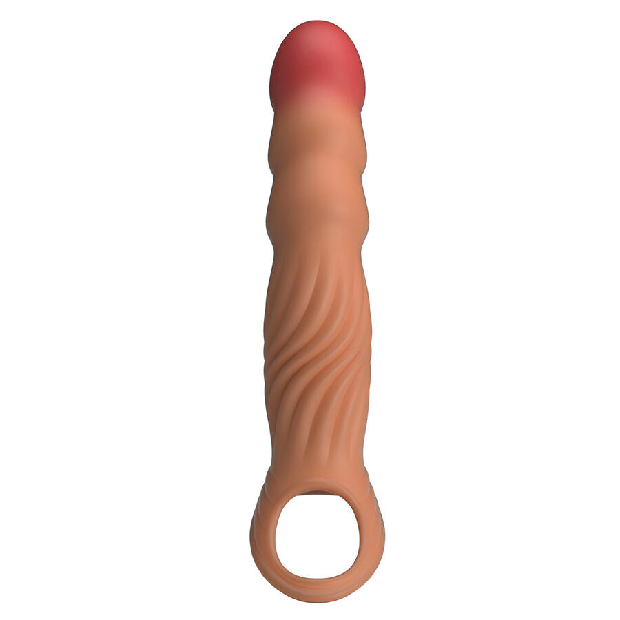 Manchon pénis texturé avec vibration et télécommande – Pretty Love
