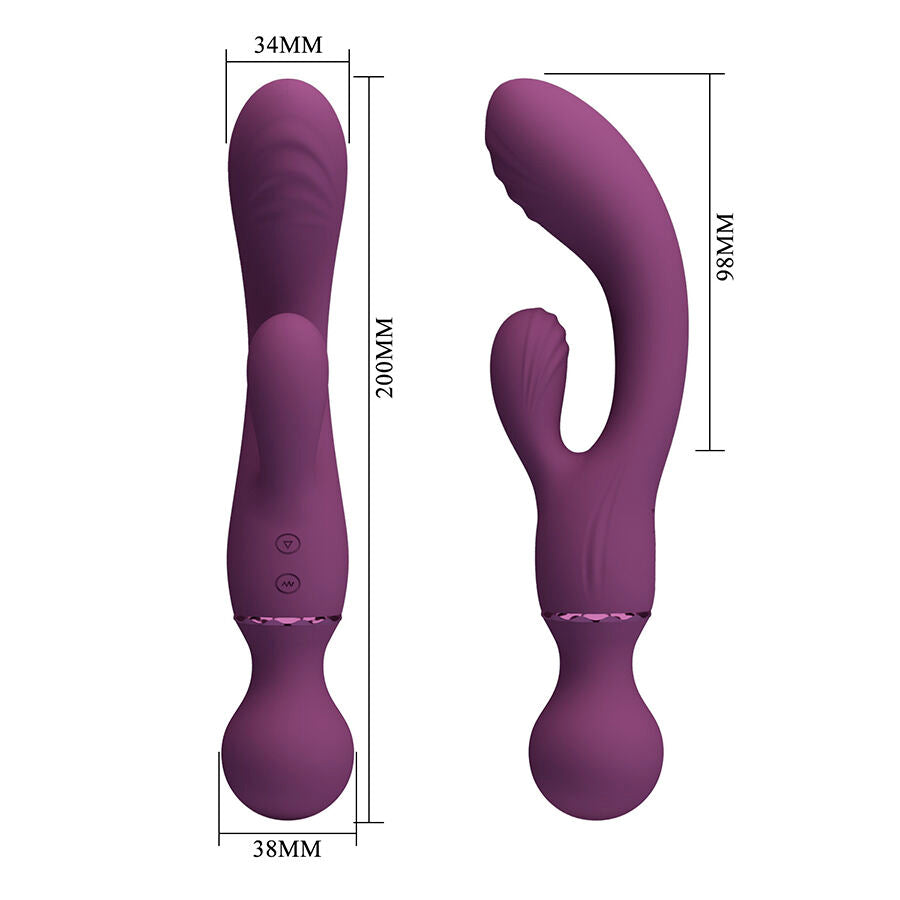 Vibrateur point g violet polyvalent – Pretty Love