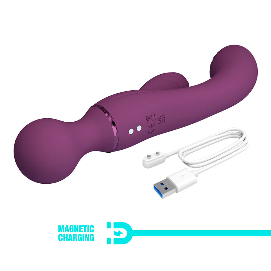 Vibrateur point g violet polyvalent – Pretty Love