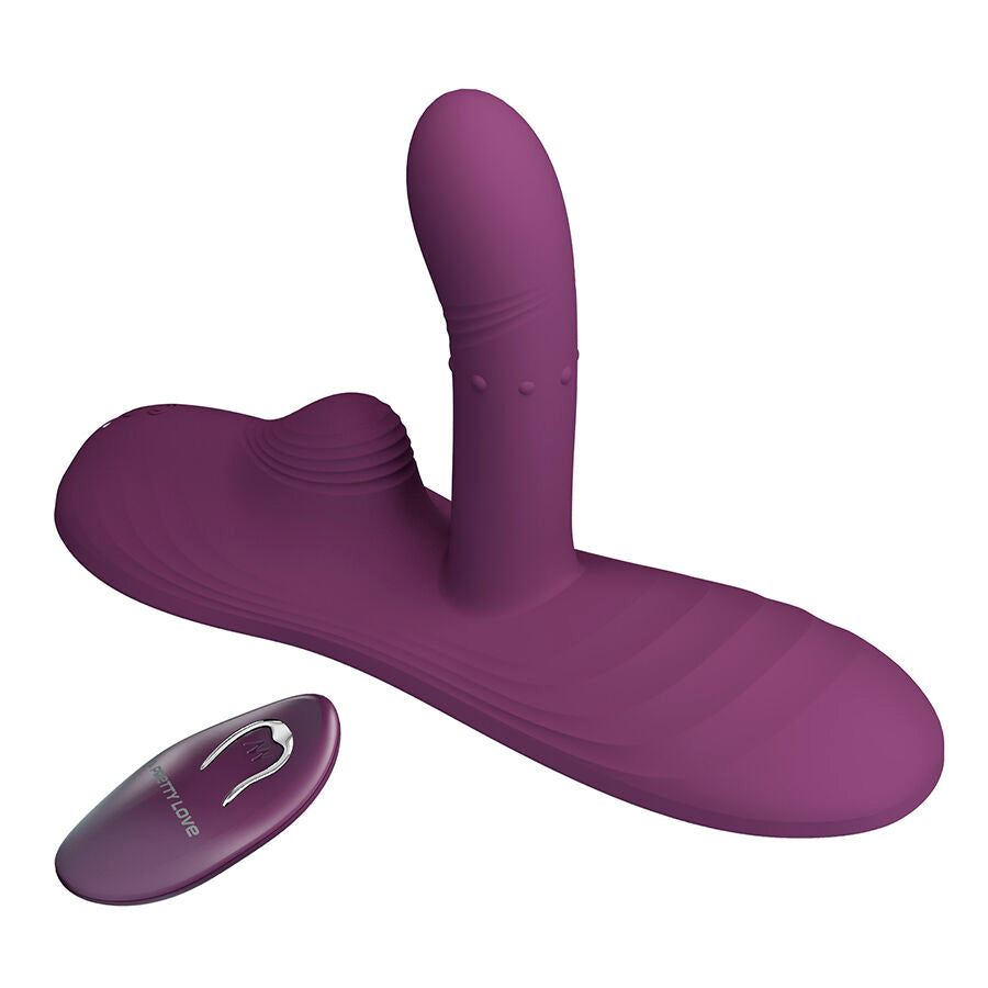 Luka vibrateur à position assise avec effet chauffant et télécommande – Pretty Love