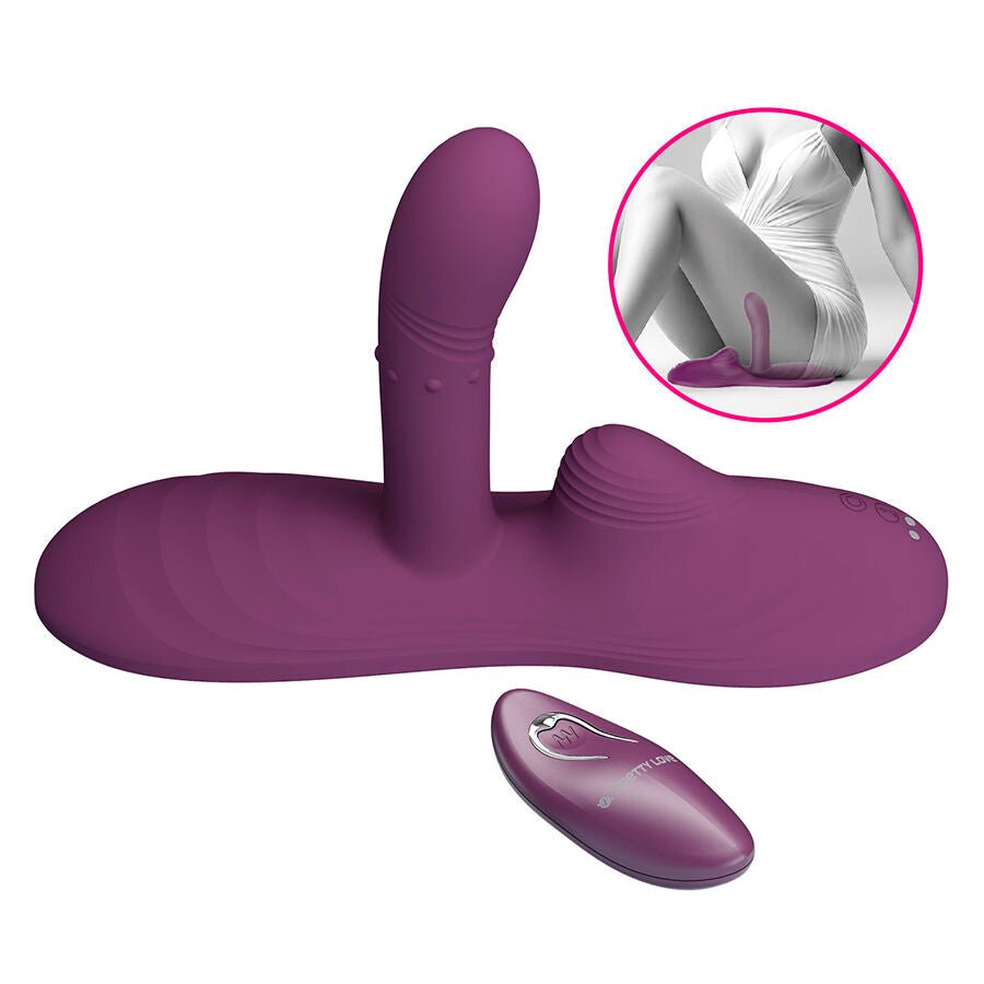 Luka vibrateur à position assise avec effet chauffant et télécommande – Pretty Love