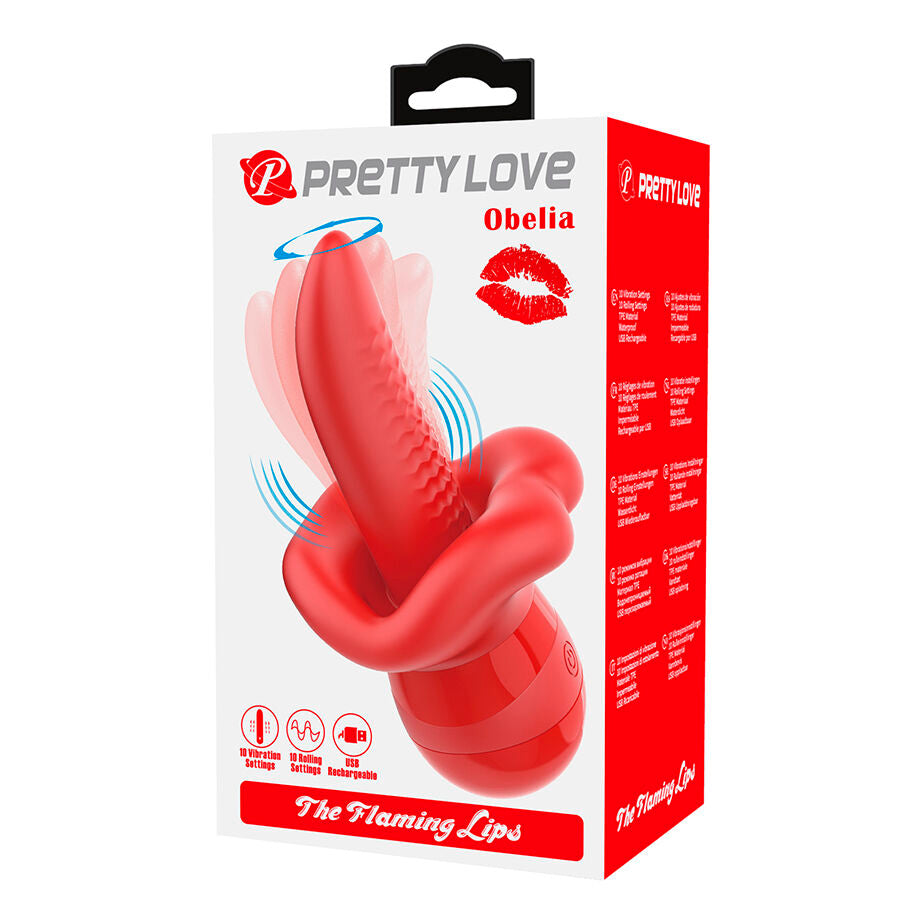 Obelia vibrateur à langue avec mouvement orbital – Pretty Love