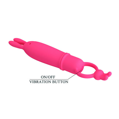 Delia vibrateur rabbit avec anneau de résistance – Pretty Love