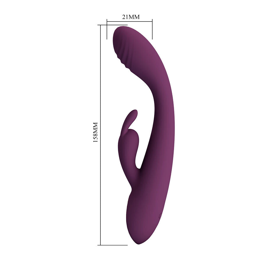 Emma vibrateur violet rabbit avec stimulateur – Pretty Love