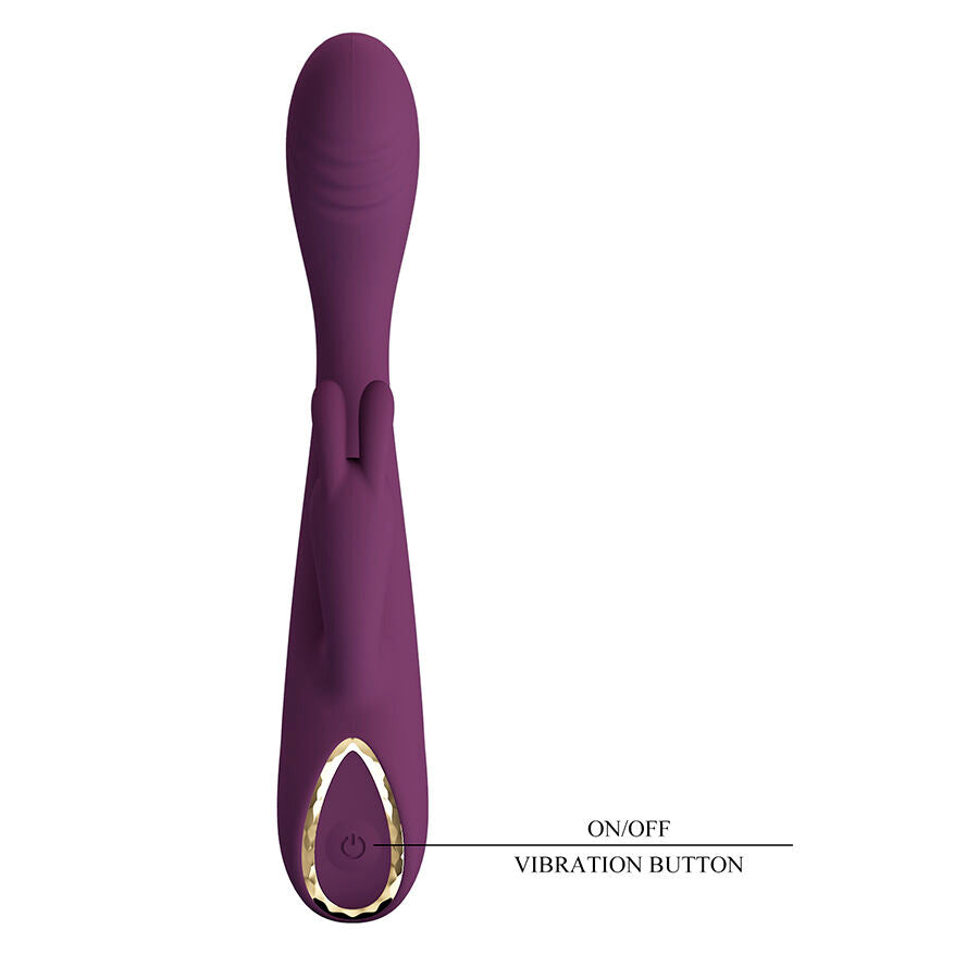 Emma vibrateur violet rabbit avec stimulateur – Pretty Love