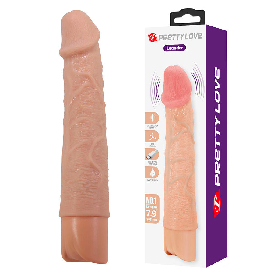Leander vibrateur flexible et réaliste pour levier – Pretty Love
