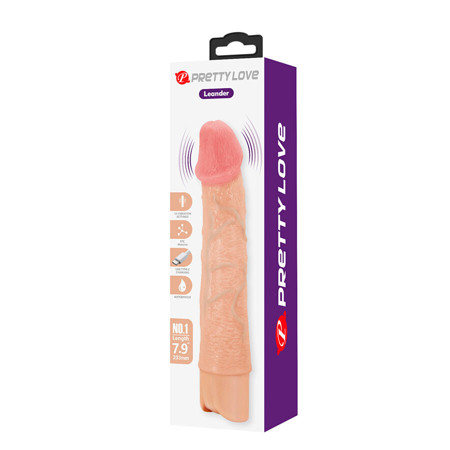 Leander vibrateur flexible et réaliste pour levier – Pretty Love