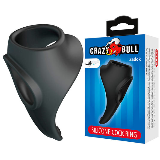 Zadok anneau ergonomique avec stimulateur périnéal – Crazy Bull