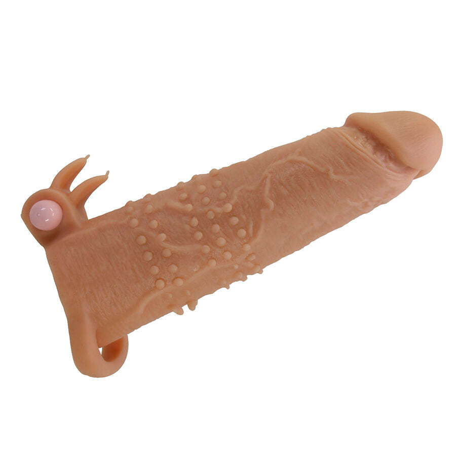 Stimulateur clitoridien quillon manchon pénis avec stimulateur clitorial et vibration –