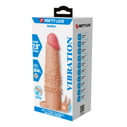 Stimulateur clitoridien quillon manchon pénis avec stimulateur clitorial et vibration –