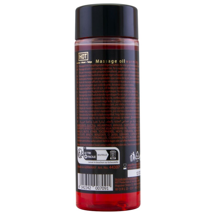 Huile de massage chauffante 100 ml – HOT