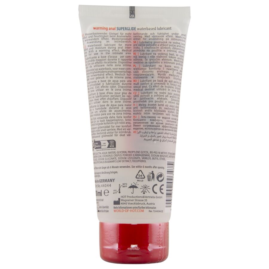 Liquide chauffant pour plaisir anal superglide 100 ml – HOT
