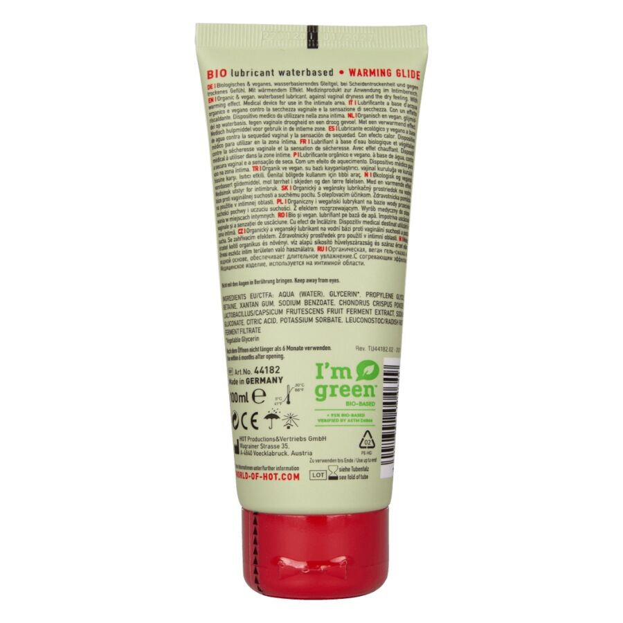 Lubrifiant bio à base d'eau chauffant 100 ml – HOT