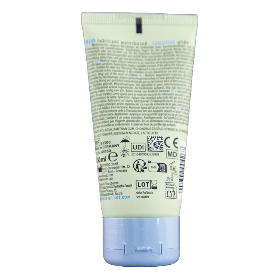 Bio lubrifiant à base d'eau sensitiv 50 ml – HOT