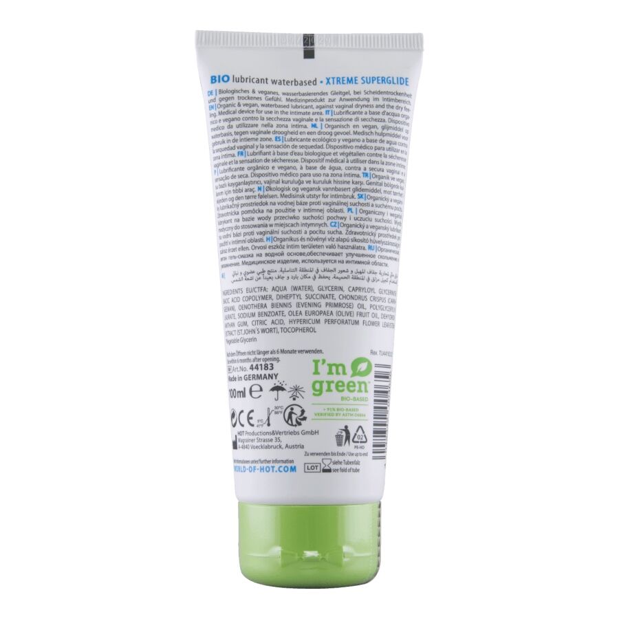 Lubrifiant bio à base d'eau xtreme 100 ml – HOT
