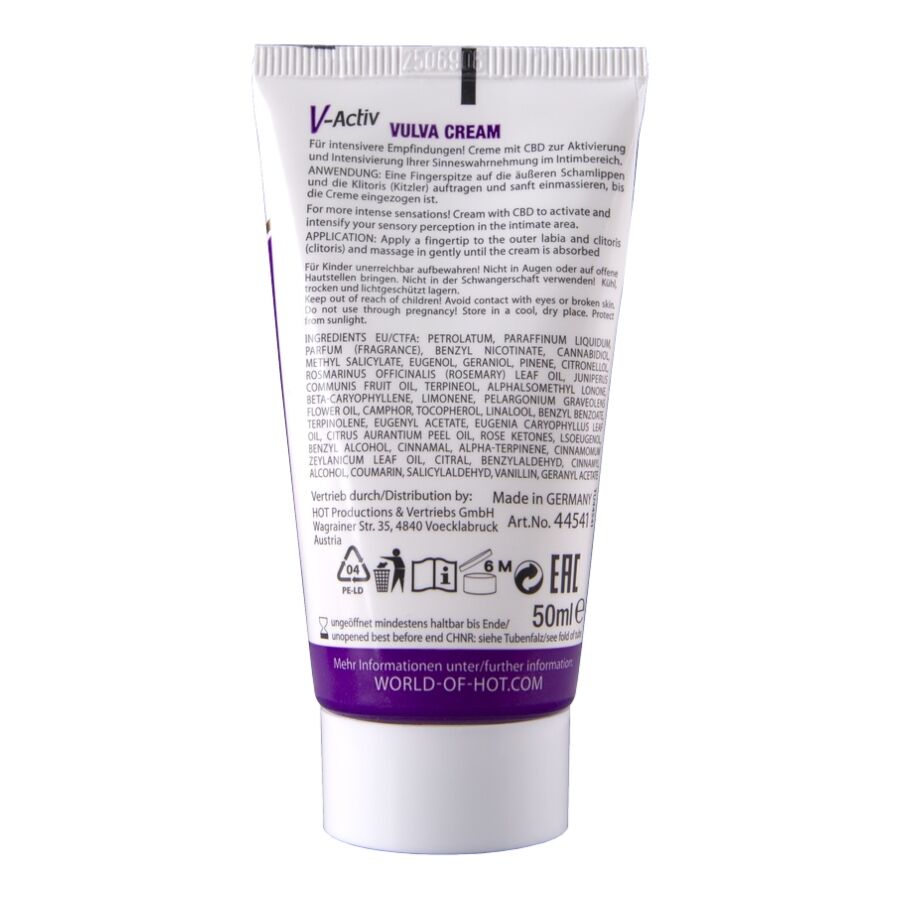 Gant de crème vulvaire cbd 50ml – Chaud