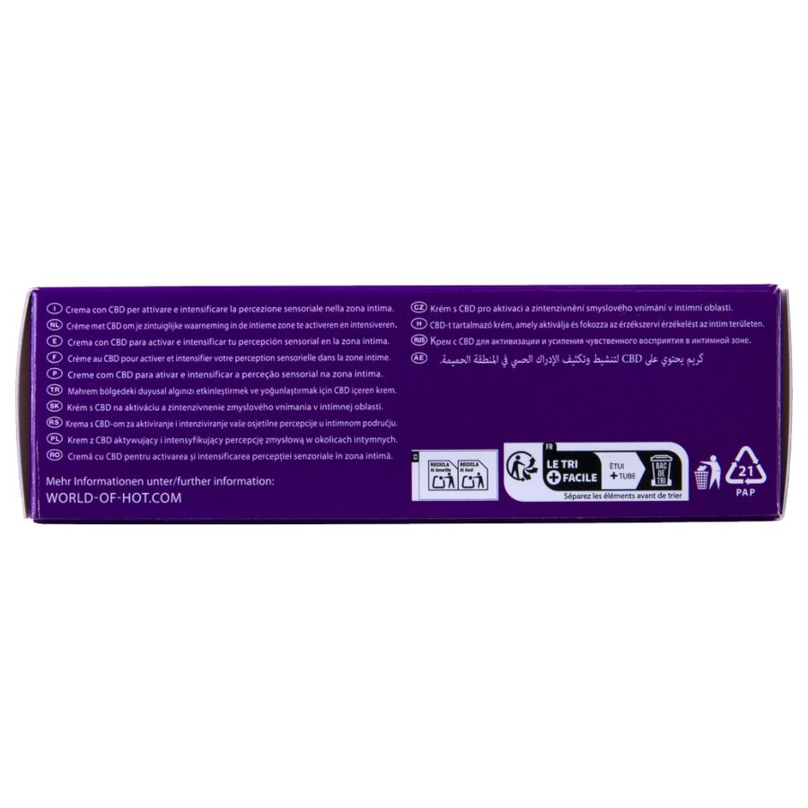 Gant de crème vulvaire cbd 50ml – Chaud