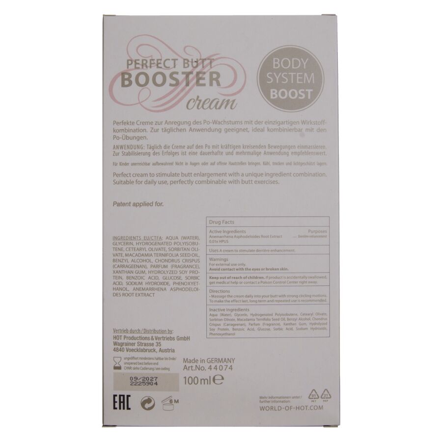 Crème raffermissante pour les fesses XXL 100 ml – HOT