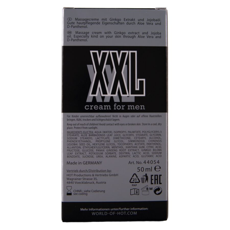 Crème XXL pour hommes 50 ml – HOT