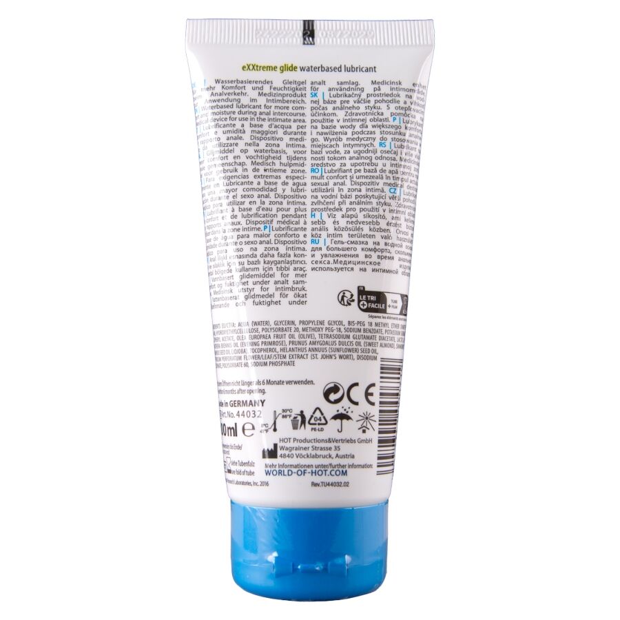 Exxtreme glide lubrifiant à base d'eau + huile de confort a+ 100 ml – HOT