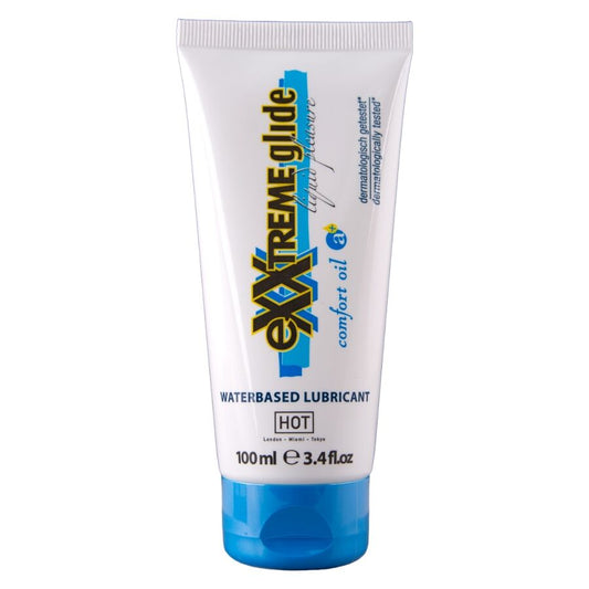Exxtreme glide lubrifiant à base d'eau + huile de confort a+ 100 ml – HOT