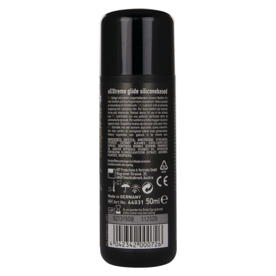 Lubrifiant à base de silicone extrême glide + huile de confort a+ 50 ml – HOT