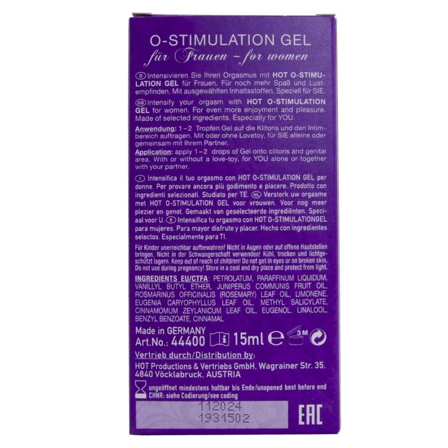 Gel stimulant l'orgasme pour femmes 15 ml – HOT