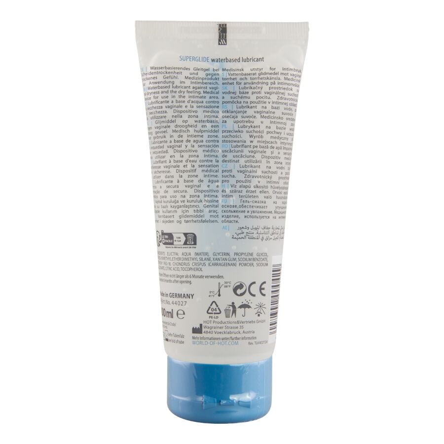 Superglide liquid pleasure lubrifiant à base d'eau 100 ml – HOT