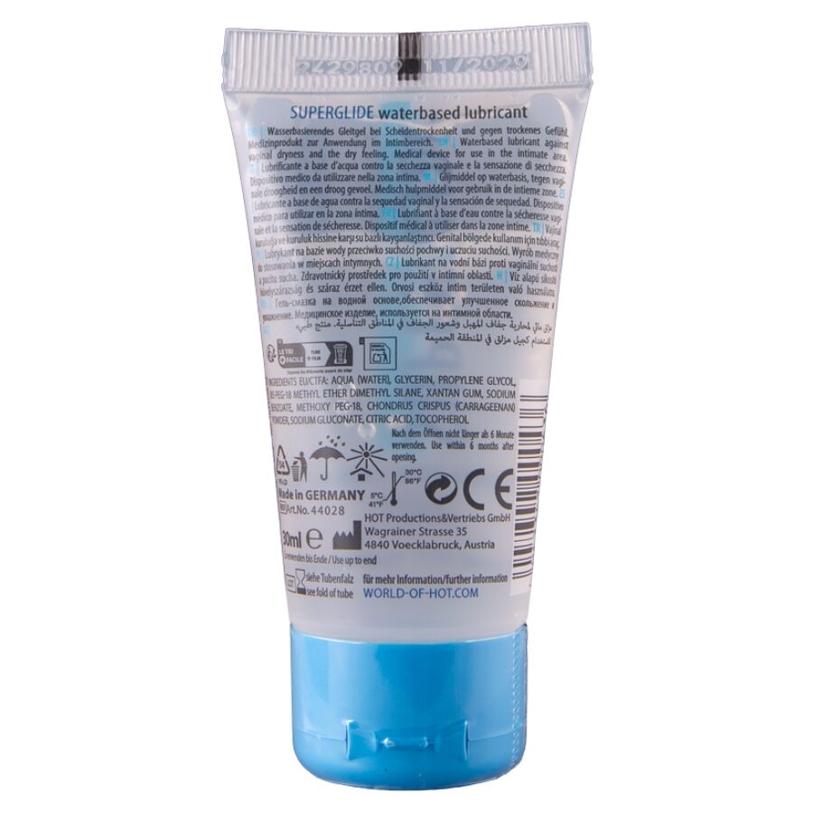 Superglide liquid pleasure lubrifiant à base d'eau 30 ml – Chaud