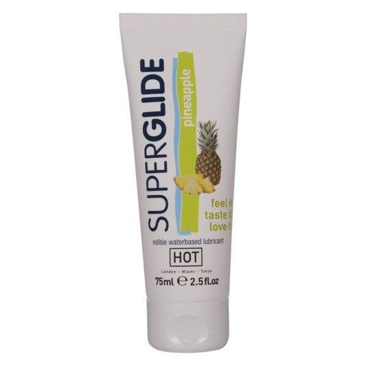 Superglide lubrifiant comestible à base d'eau ananas 75 ml – HOT