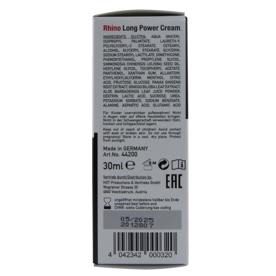 Rhino long power cream 30 ml – HOT