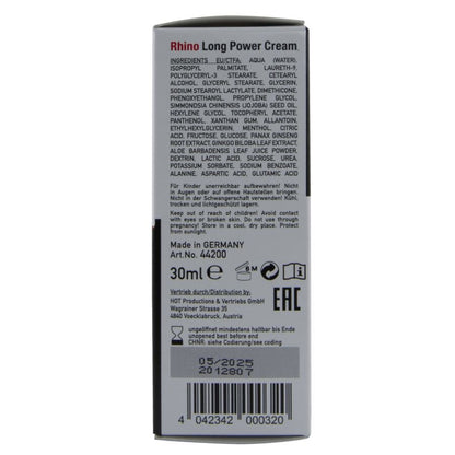 Rhino long power cream 30 ml – HOT